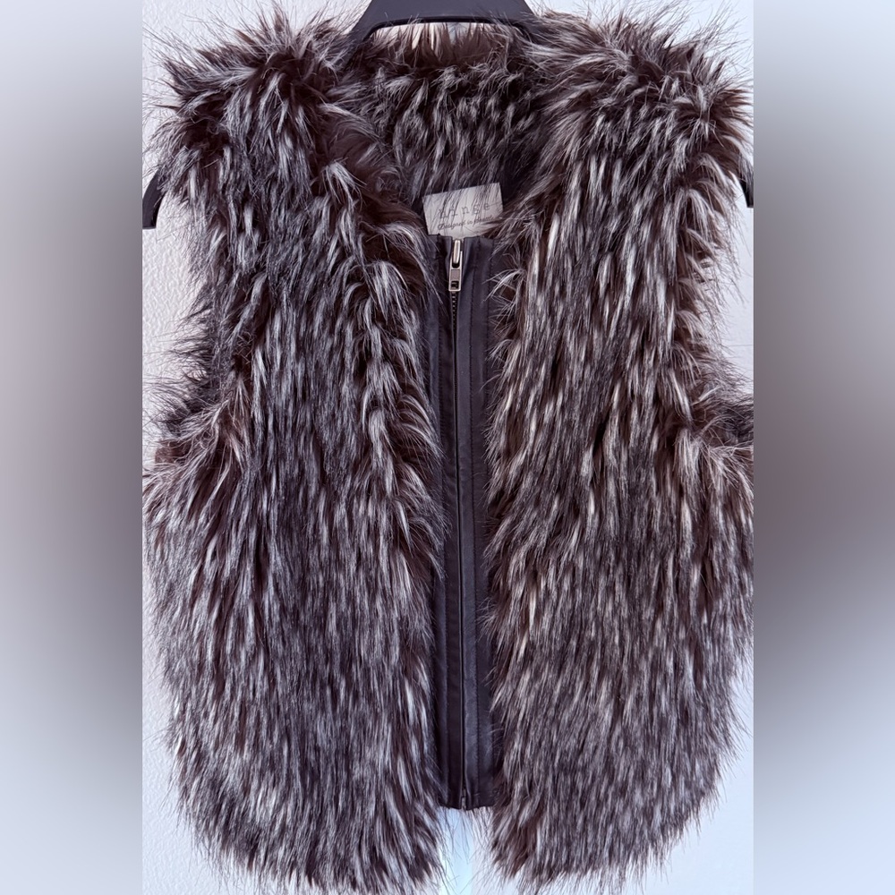 Faux Fur Vest with Zipper by Hinge/Nordstrom